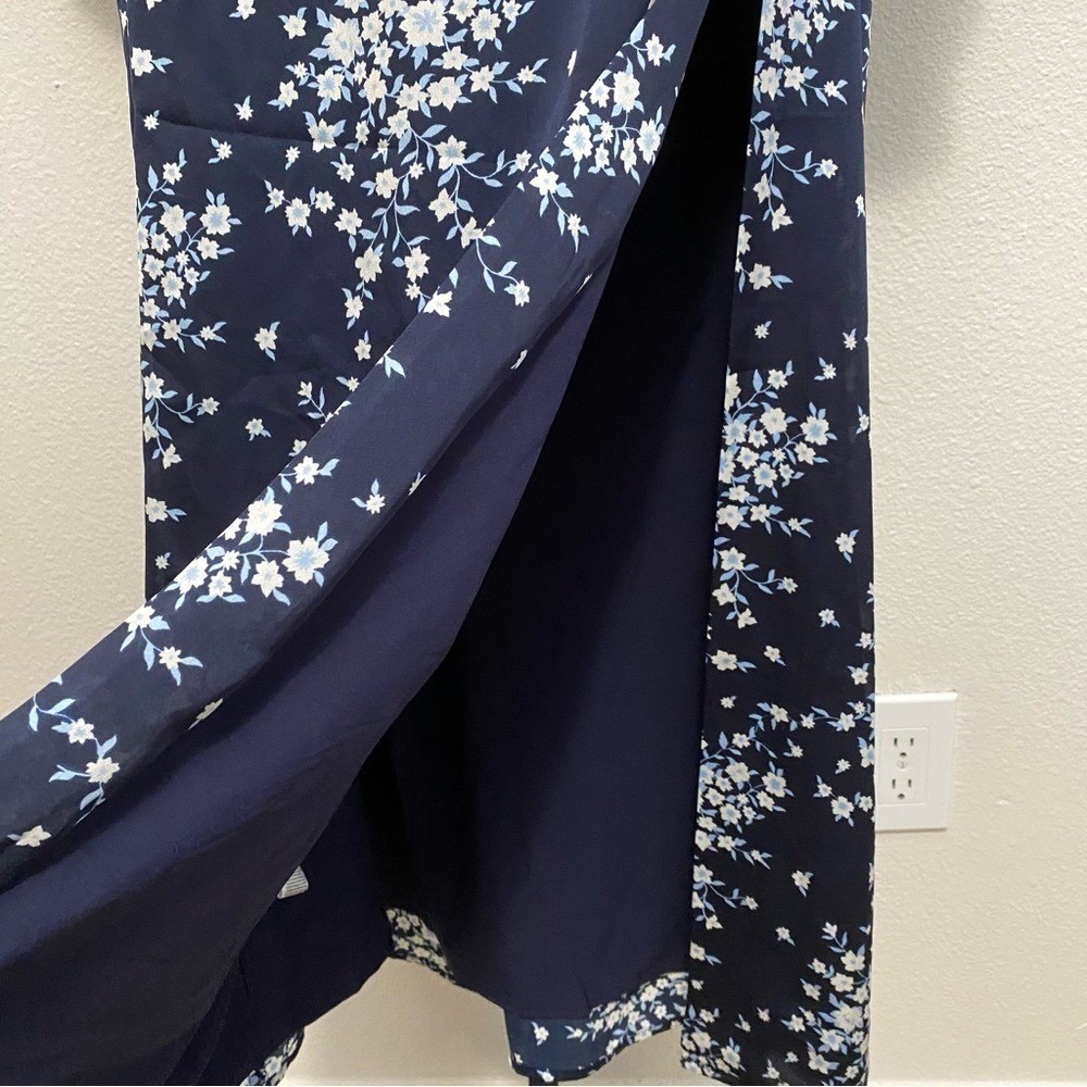 BCBGMaxAzria Floral Wrap Top Maxi Skirt Set M Wedding Guest Spring Event - Picture 7 of 16